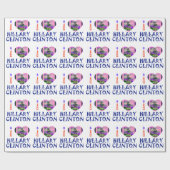 I Love Hillary Clinton for USA President Heart Cadeaupapier (Vlak)