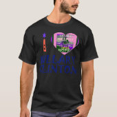 I Love Hillary Clinton for USA President Heart T-shirt (Voorkant)