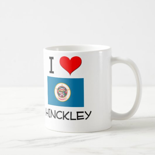 I Love Hinckley Minnesota Koffiemok (Rechts)