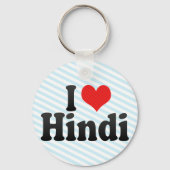 I Love Hindi Sleutelhanger (Voorkant)
