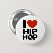 I Love Hip Hop Ronde Button 5,7 Cm (Voorkant /achterkant)