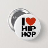 I_Love_Hip-hop Ronde Button 5,7 Cm (Voorkant /achterkant)