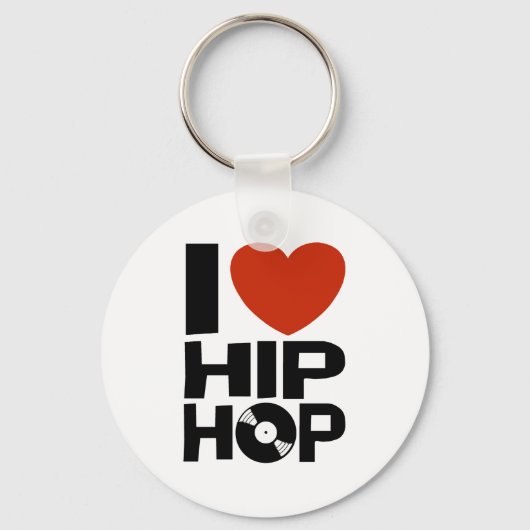 I Love Hip Hop Sleutelhanger (Voorkant)