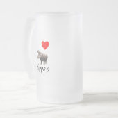 I Love Hippos (2) Matglas Bierpul (Voorkant links)