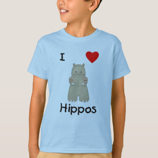 I Love Hippos (3) T-shirt