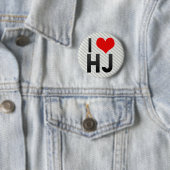 I Love HJ Ronde Button 5,7 Cm (In situ)
