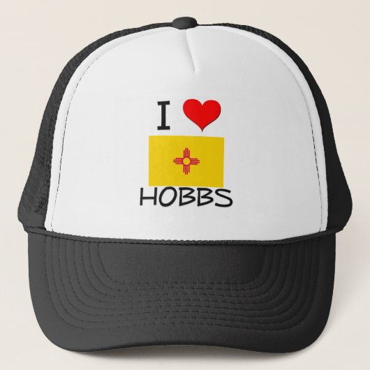 .I Love Hobbs New Mexico Trucker Pet (Voorkant)