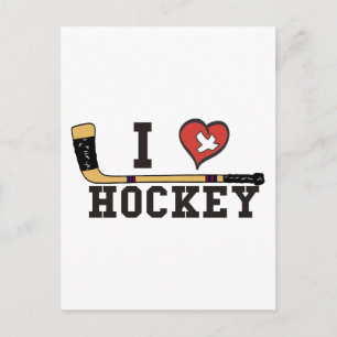 I Love Hockey Briefkaart