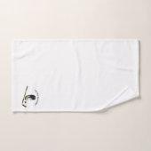 I Love hockey design with stick and helm Bad Handdoek (Handdoek)