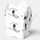 I Love hockey design with stick and helm Bedankdoosjes (Geopend)