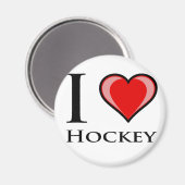 I Love Hockey Magneet (Voorkant / Achterkant)