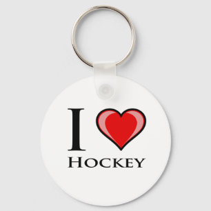 I Love Hockey Sleutelhanger
