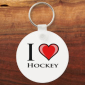 I Love Hockey Sleutelhanger (Voorkant)