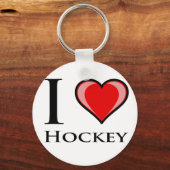 I Love Hockey Sleutelhanger (Voorkant)