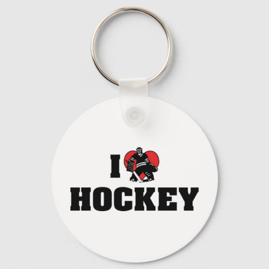 I Love Hockey Sleutelhanger (Voorkant)