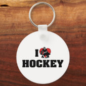 I Love Hockey Sleutelhanger (Voorkant)