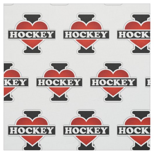 I Love Hockey Stof (Swatch)