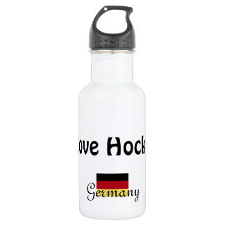 I Love Hockey with German Flag Waterfles