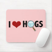 I Love Hogs Red/Black Muismat (Met muis)