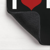 I Love Hogs Red/White Muismat (Hoek)