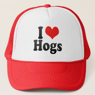 I Love Hogs Trucker Pet