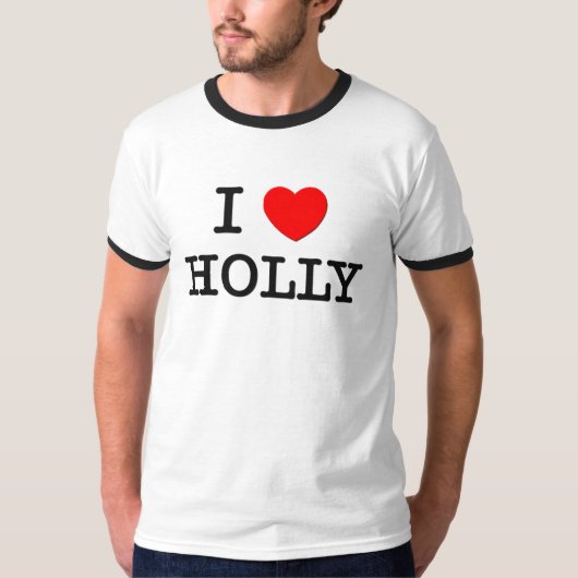 I Love Holly T-shirt (Voorkant)
