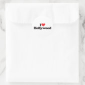 I Love Hollywood Ronde Sticker (Tas)