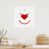 I Love Homebrew Poster (Keuken)