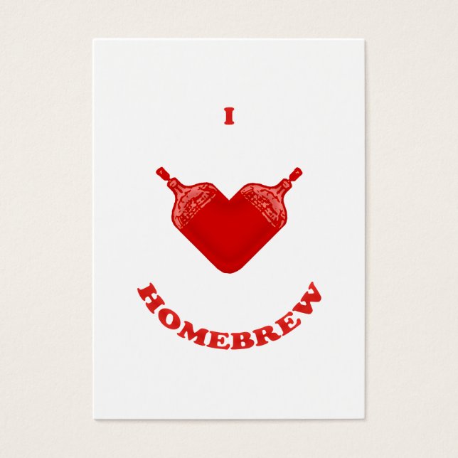 I Love Homebrew Visitekaartjes (Voorkant)