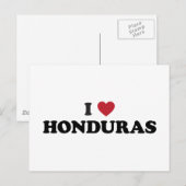 I Love Honduras Briefkaart (Voorkant / Achterkant)