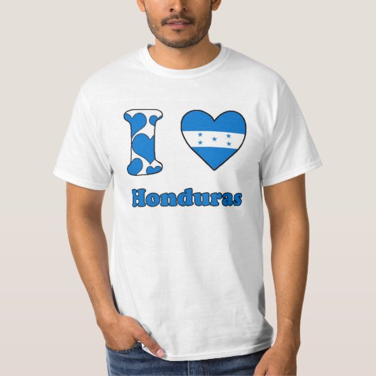 I love Honduras T-shirt (Voorkant)