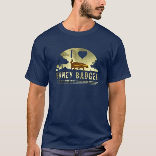 I Love Honey Badger T-shirt (Voorkant)