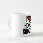 I Love Honey Badgers Koffiemok (Voorkant links)