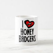 I Love Honey Badgers Koffiemok (Center)