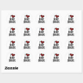I Love Honey Badgers Ronde Sticker (Vel)