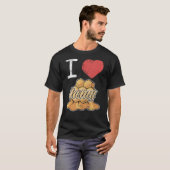 I Love Honey Beekeeper Beekeeping Honeycomb T-shirt (Voorkant volledig)