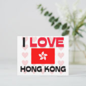 I Love Hong Kong Briefkaart (Staand voorkant)