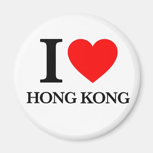 I Love Hong Kong Magneet (Voorkant)