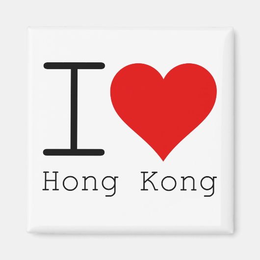 I Love Hong Kong Magneet (Voorkant)