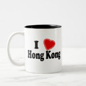 I Love Hong Kong Tweekleurige Koffiemok (Links)