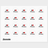 I Love Honolulu Ronde Sticker (Vel)