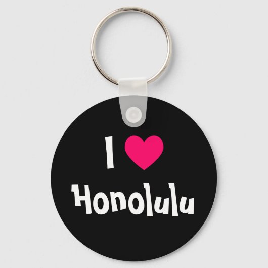 I Love Honolulu Sleutelhanger (Voorkant)