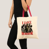I Love Horror Tote Bag (Voorkant (product))