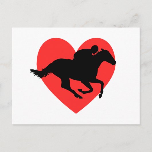 I Love Horseracing Briefkaart (Voorkant)
