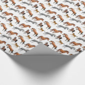 I Love Horses Equestrian Wrapping Paper Cadeaupapier (Hoek)