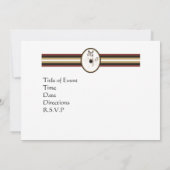 I Love Horses Invitation Kaart (Achterkant)