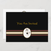 I Love Horses Invitation Kaart (Voorkant / Achterkant)