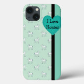 I Love Horses iPad Case (Achterkant)