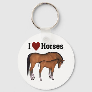 I Love Horses Keyring Sleutelhanger
