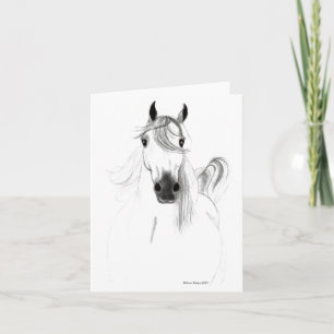 I Love Horses Note Card Kaart